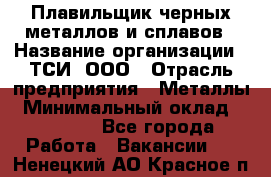 Плавильщик черных металлов и сплавов › Название организации ­ ТСИ, ООО › Отрасль предприятия ­ Металлы › Минимальный оклад ­ 25 000 - Все города Работа » Вакансии   . Ненецкий АО,Красное п.